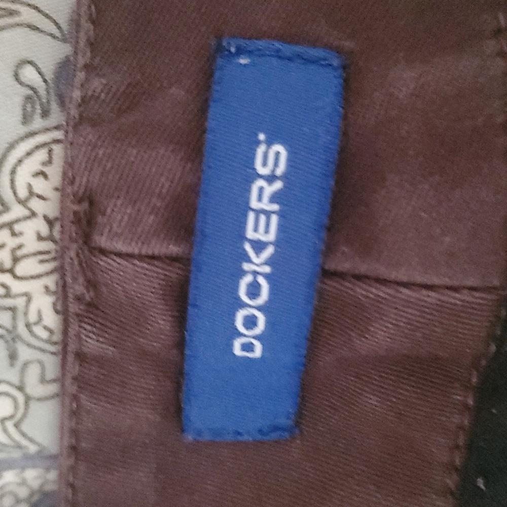 Dockers Brown Trousers Size 14 Tall - Picture 2 of 9